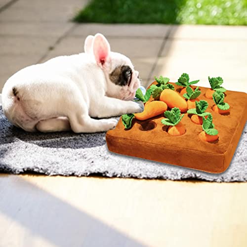 Alfombra Olfativa Perros Zanahoria, Snuffle Mat Para Perros Juguete Alfombra Olfato Perro Interactivo, Almohadilla Para Olfatear Mascotas Para Mascotas Fomenta Las Habilidades Naturales De Forrajeo
