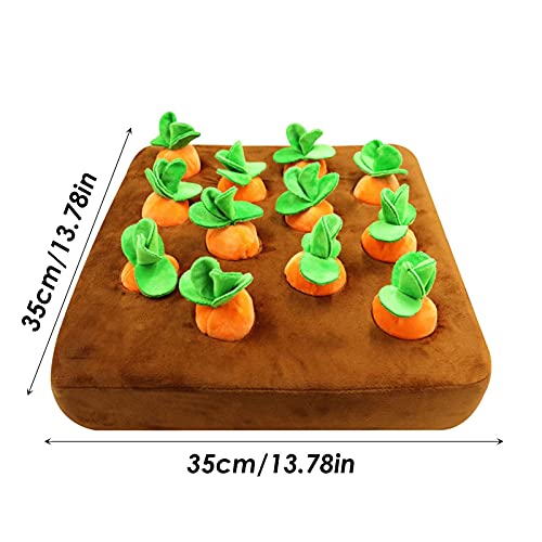 Alfombra Olfativa Perros Zanahoria, Snuffle Mat Para Perros Juguete Alfombra Olfato Perro Interactivo, Almohadilla Para Olfatear Mascotas Para Mascotas Fomenta Las Habilidades Naturales De Forrajeo