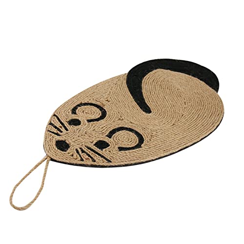 Alfombra Rascador Gato Natural Sisal Antideslizante EVA Gatito Colgante Alfombra Rascador Gato Piso Alfombra Protectora Sofá Mascota Gato Juguetes
