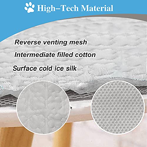 Alfombra Refrescante para Perros, Manta Refrigerante Gato, Pet Cooling Mat, Alfombrilla de Enfriamiento, para Todos Los Perros y Gatos, Deja Que tu Mascota Disfrute del frescor del Verano, 70 x 55 cm