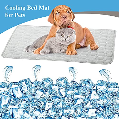 Alfombra Refrescante para Perros, Manta Refrigerante Gato, Pet Cooling Mat, Alfombrilla de Enfriamiento, para Todos Los Perros y Gatos, Deja Que tu Mascota Disfrute del frescor del Verano, 70 x 55 cm