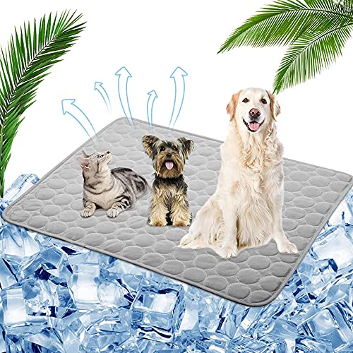 Alfombra Refrescante para Perros, Manta Refrigerante Gato, Pet Cooling Mat, Alfombrilla de Enfriamiento, para Todos Los Perros y Gatos, Deja Que tu Mascota Disfrute del frescor del Verano, 70 x 55 cm