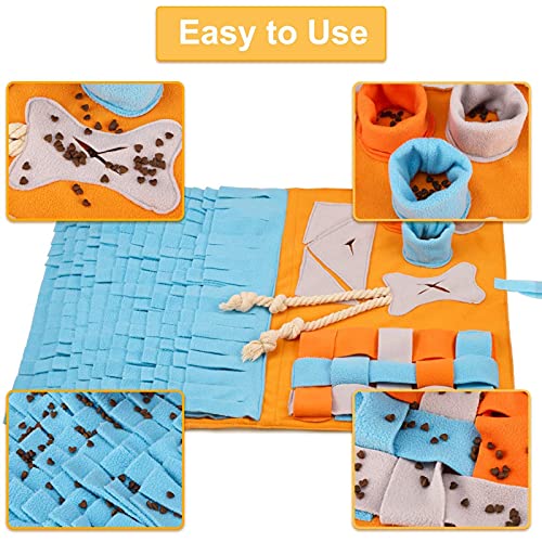Alfombra Sniffing Mat, para adiestramiento, para perros, gatos, perritos, animales domésticos, juegos interactivos, perros de pequeño tamaño y grande, lavable, para estimular las habilidades naturales