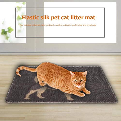 Alfombrilla de Arena para Gatos para Mascotas Arena elástica para Gatos Trampas para Arena para Mascotas Alfombrilla para Gatos Alfombrilla de Limpieza Productos para Gatos Accesorios-Husky, S, Russ