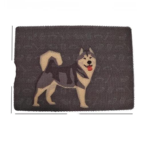 Alfombrilla de Arena para Gatos para Mascotas Arena elástica para Gatos Trampas para Arena para Mascotas Alfombrilla para Gatos Alfombrilla de Limpieza Productos para Gatos Accesorios-Husky, S, Russ