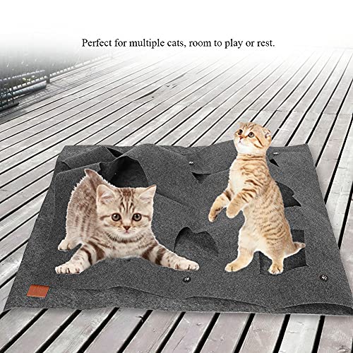 Alfombrilla de juego para gatos, centro de actividades para gatos, manta para gatos, alfombrilla de juguete para gatos, alfombrilla antideslizante para actividades de gatos, alfombrilla para entrenami