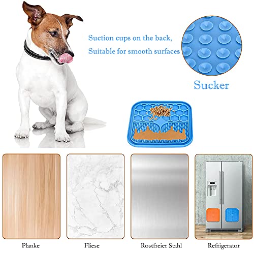 通用 Alfombrilla para Lamer Perros, 1 Pieza Almohadillas Lamer Mascotas, Lamer Estera para Perro, Dieta Saludable, Adecuado para Bañar, Recortar, Acicalar y Entrenar Perros