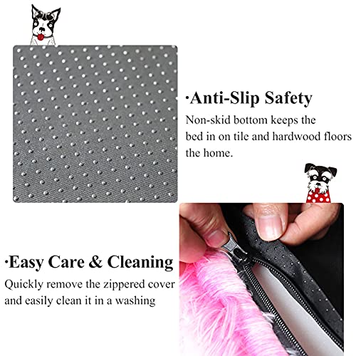 Alfombrilla para Mascotas, Alfombrilla Suave Antideslizante, Cojín Cuadrado De Felpa Extraíble, Lavable A Máquina, para Cama De Perro, Cojín De Gato (XL,Light Brown)