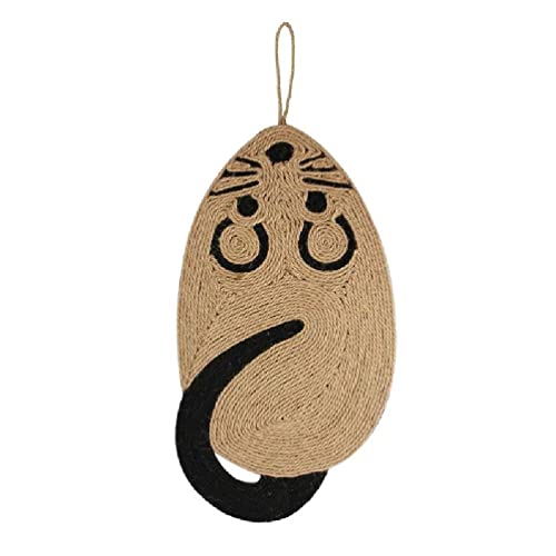 Alfombrilla rascadora para Gatos Sisal Natural Antideslizante EVA Alfombra para Colgar rascadores para Gatos Alfombrilla para rascar Suelo para Gatos Alfombra Protectora para sofá Rascadores para de