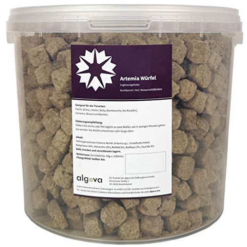 algova Artemia Cubos FD alimento Flotante liofilizado (5L = 450g)