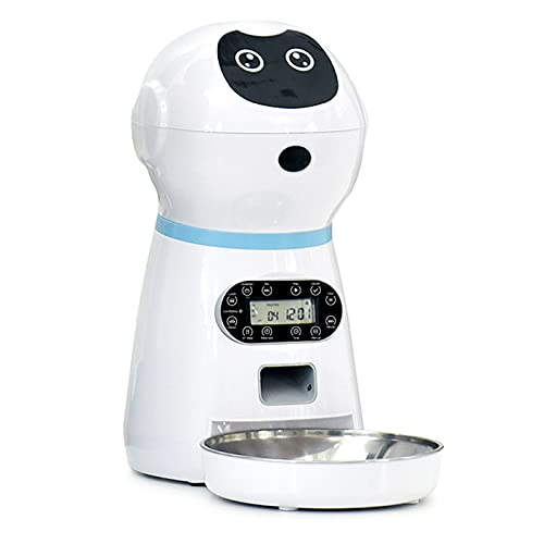 Alimentador automático para mascotas con salida de voz, sincronización inteligente y alimentador automático cuantitativo, alimentador de perros y gatos, criador de mascotas de salida