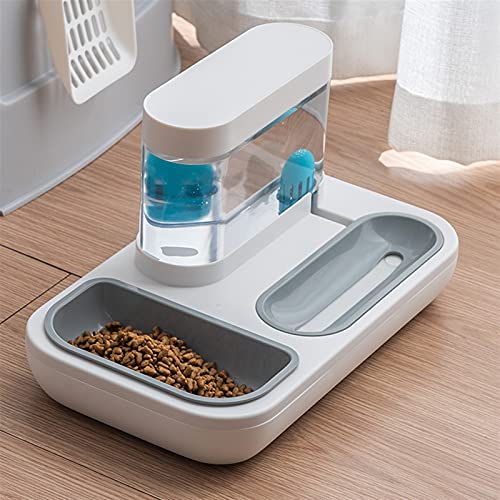 Alimentador divertido Perro de cuenco de gatos for gatos for gatos Cuencos alimentadores Gatito Fuente de bebida automática de la gatita 1.5L Capacidad Perrito Alimentación Federación Gato Alimentació
