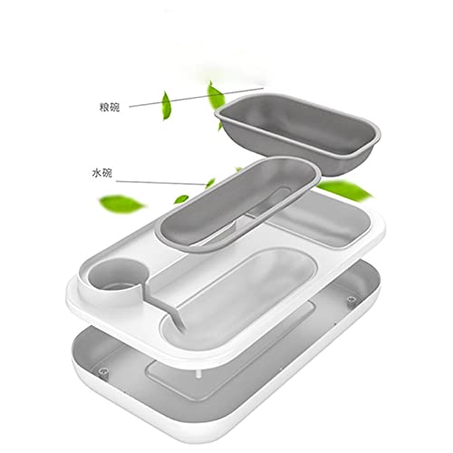 Alimentador divertido Perro de cuenco de gatos for gatos for gatos Cuencos alimentadores Gatito Fuente de bebida automática de la gatita 1.5L Capacidad Perrito Alimentación Federación Gato Alimentació