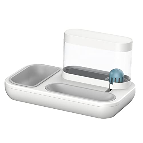 Alimentador divertido Perro de cuenco de gatos for gatos for gatos Cuencos alimentadores Gatito Fuente de bebida automática de la gatita 1.5L Capacidad Perrito Alimentación Federación Gato Alimentació