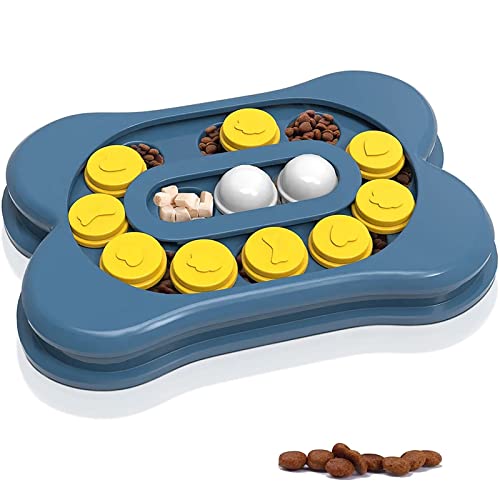 Alimentador Interactivo De Rompecabezas Para Perros, Dispensador De Golosinas De Alimentación Lenta, Juguete Interactivo Para Aumentar El Coeficiente Intelectual, Antideslizante, Juguetes Para Perros