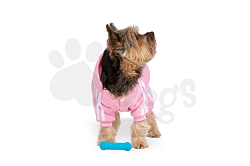 All Dogs ® Juguete mordedor para Perros. Cepillo Dental con Forma de Hueso. 100% Silicona de Grado alimenticio. Suave y Delicado con los Dientes y Las encías de su Mascota. (Pequeño, Azul)