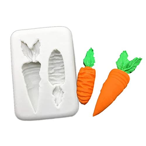 Allowevt Molde para Hornear Pasteles de Pascua, moldes de Silicona para Fondant, Molde de Silicona para Chocolate y Zanahoria, Herramientas de decoración de Dulces Hechas a Mano para Horno