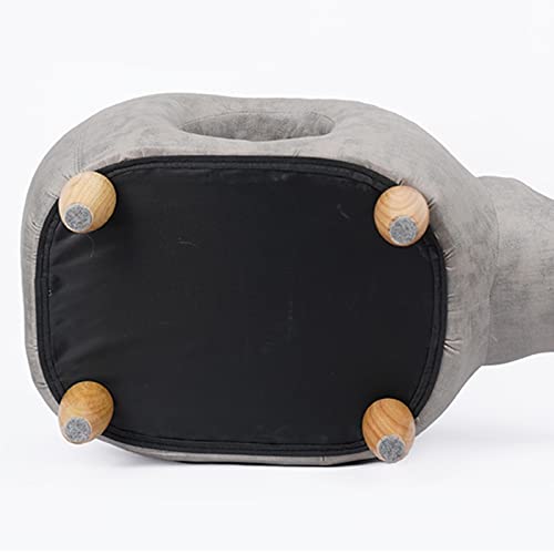 Almacenamiento De Animales De Cuero Otomano,Condominio Moderno Para Gatos Taburete De Reposapiés,Accent Muebles Para Mascotas Puff Taburete Para Gato Perro Pequeño-Elefante 74x43x37cm(29x17x15inch)