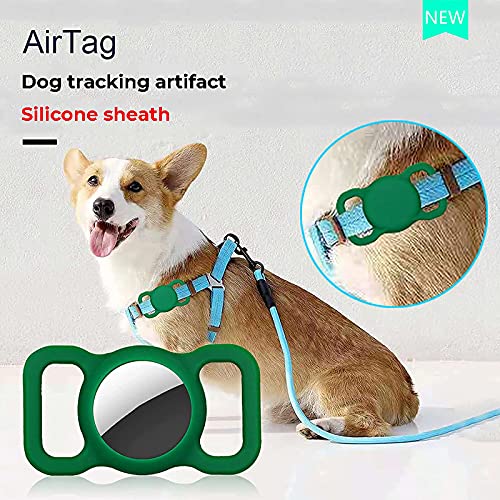 Ambolio Protector para Air Tag,Funda Protectora de Silicona Compatible con Apple Airtag,Funda de Silicona para AirTag,Borde Elevado Antiarañazos,para Apple Air_Tags,4 Piezas. (C)