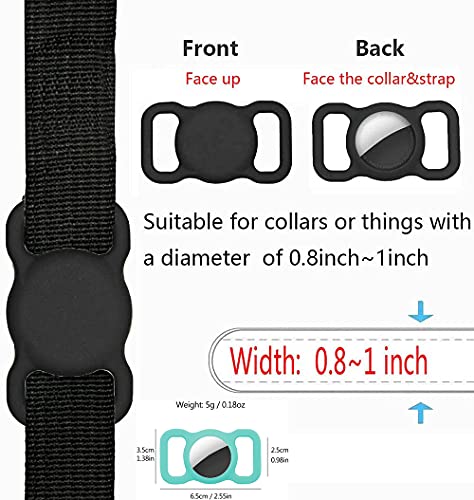 Ambolio Protector para Air Tag,Funda Protectora de Silicona Compatible con Apple Airtag,Funda de Silicona para AirTag,Borde Elevado Antiarañazos,para Apple Air_Tags,4 Piezas. (C)