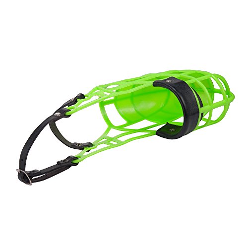 Amordazar Don Pare Modelo 101 en verde de neón siempre es posible beber, ideal para funcionamiento libre, perrera, jaula, carreras de perros, coche, protección del cebo venenoso por Amathings