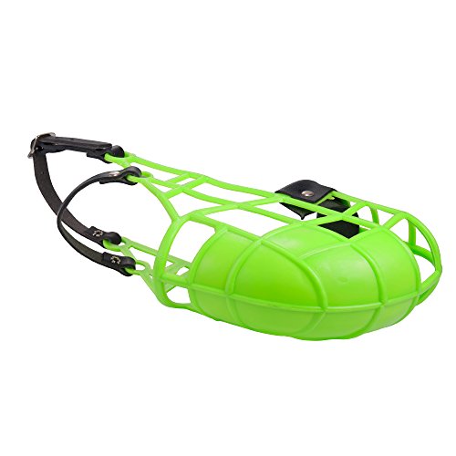 Amordazar Don Pare Modelo 101 en verde de neón siempre es posible beber, ideal para funcionamiento libre, perrera, jaula, carreras de perros, coche, protección del cebo venenoso por Amathings