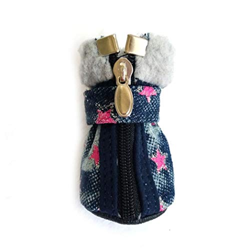 AMURAO Ambiental al Aire Libre Zapatos para Perros pequeños Botines Impermeables para Mascotas Calcetines de Goma Gatos de Invierno Botas Productos para Mascotas