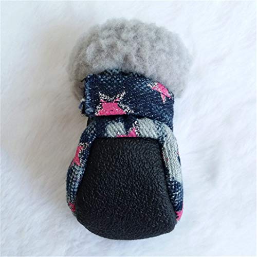 AMURAO Ambiental al Aire Libre Zapatos para Perros pequeños Botines Impermeables para Mascotas Calcetines de Goma Gatos de Invierno Botas Productos para Mascotas