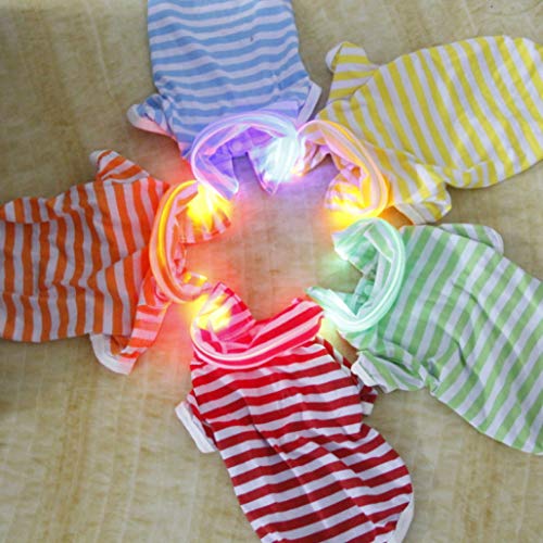 AMURAO Camisa del Perro del Animal doméstico Ropa Ligera del Verano del LED para los Perros Ropa Linda del Perrito Pequeños Trajes Medios de Las Mascotas