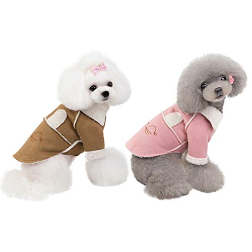 AMURAO Moda Ropa para Mascotas Cálido Espesar Perros Chaqueta con Capucha Chaqueta para Perros pequeños y medianos Mascotas Productos