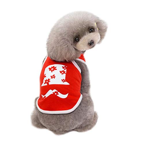 AMURAO Verano Mascota Perro Camisa pequeña Mascotas Chalecos algodón otoño Cachorro Manga Corta Gato Vacaciones Disfraz de Halloween
