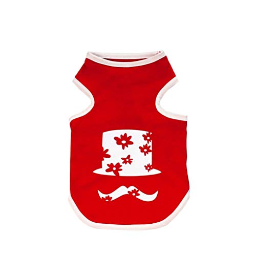 AMURAO Verano Mascota Perro Camisa pequeña Mascotas Chalecos algodón otoño Cachorro Manga Corta Gato Vacaciones Disfraz de Halloween
