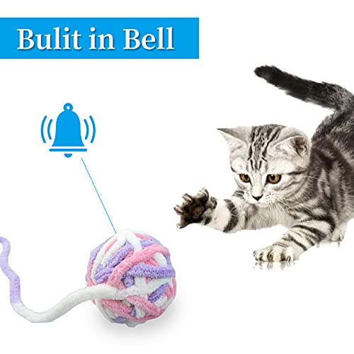 Andiker Juguete para gatos en espiral, juguete creativo colorido para gatos de interior, juego interactivo (5 unidades)