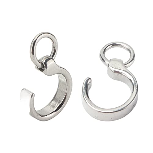 Anillo de Pie de Loro, 10 Piezas de Anillos de Entrenamiento de Pájaros de Acero Inoxidable Clip Accesorio de Vuelo de Loro Al Aire Libre para Entrenamiento de Pájaros