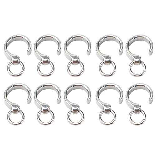 Anillo de Pie de Loro, 10 Piezas de Anillos de Entrenamiento de Pájaros de Acero Inoxidable Clip Accesorio de Vuelo de Loro Al Aire Libre para Entrenamiento de Pájaros