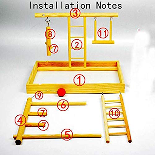 Animales Camas y lechos Reptil Casa De Madera Hamster Cueva con Oscilación De Escalera Y Escalada En Roca Combinación Set De La Rata Ratón Doméstico Ratones Nido del Juguete del Patio