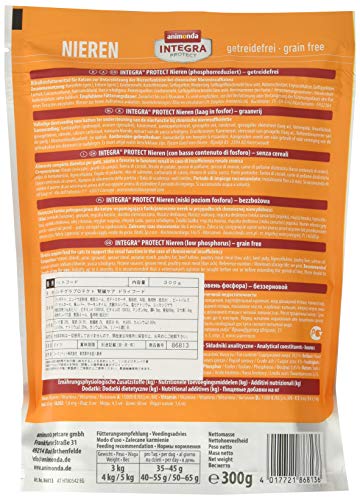 animonda Integra Protect Renal para gatos, pienso para gatos con insuficiencia renal crónica, 300 g