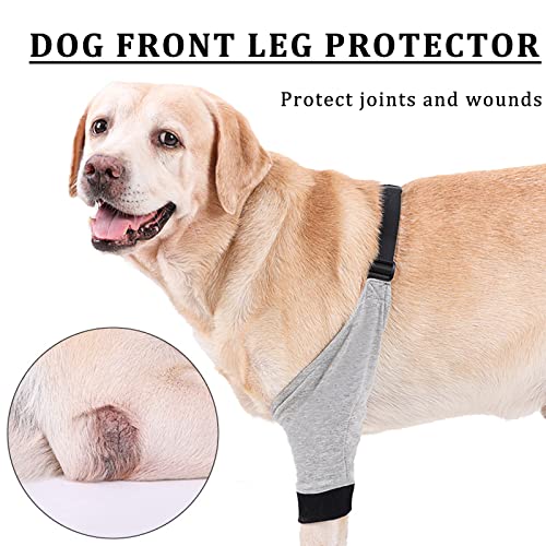 Anjing Apoyo para la pierna del perro, almohadillas protectoras para perros pequeños y gatos apoyan el higromo del codo, displasia del hombro, osteoartritis y dislocación del hombro (L)