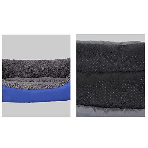 Anjing Camas para gatos de interior Cama de perro Almohada Cama de Mascota Sofá Estilo Acolchado Sofá Cama Perro Cama Lavable Negro 45×35cm
