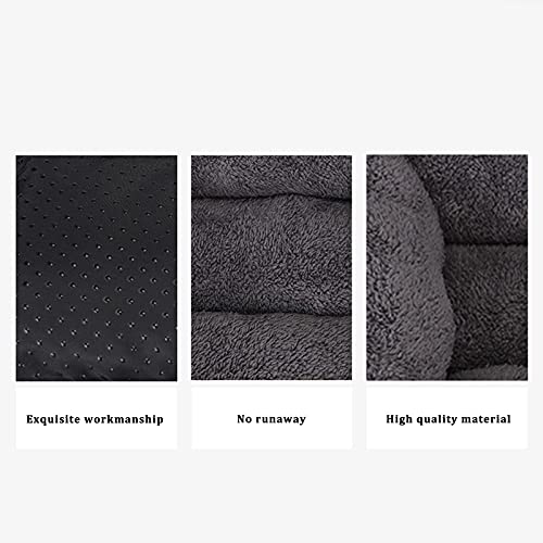 Anjing Camas para gatos de interior Cama de perro Almohada Cama de Mascota Sofá Estilo Acolchado Sofá Cama Perro Cama Lavable Negro 45×35cm