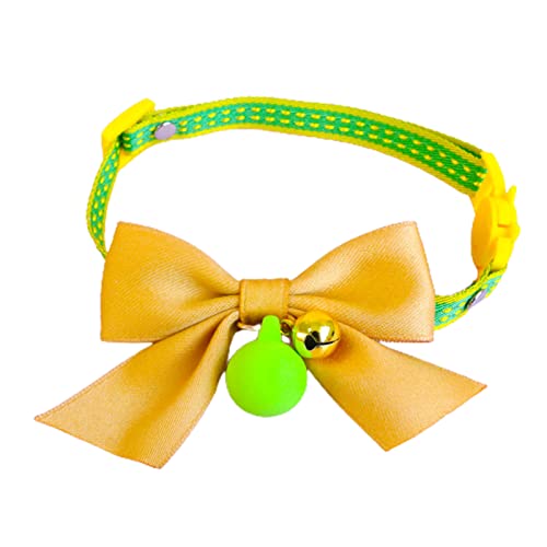 ANLV Collar de Cachorro Mascota Perros Gato Breakaway Collar de Mascota Accesorios adorables de Primera Calidad Naranja