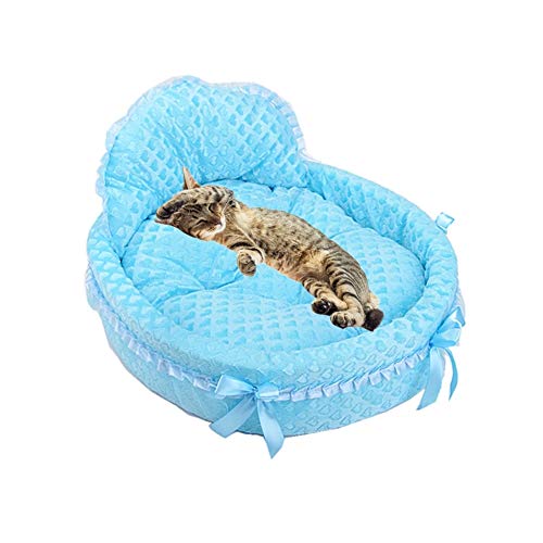 AOOCEEH Cuccia Gatto Cuccia Termica Gatto Cuccia per Gatto Da Interno Lettino per Cani Cuscino Cane Cuscino per Gatti Gatto Mallow Cuscino Cuscino Gatto Cuccia Cuscino Nuvola per Gatti Blue