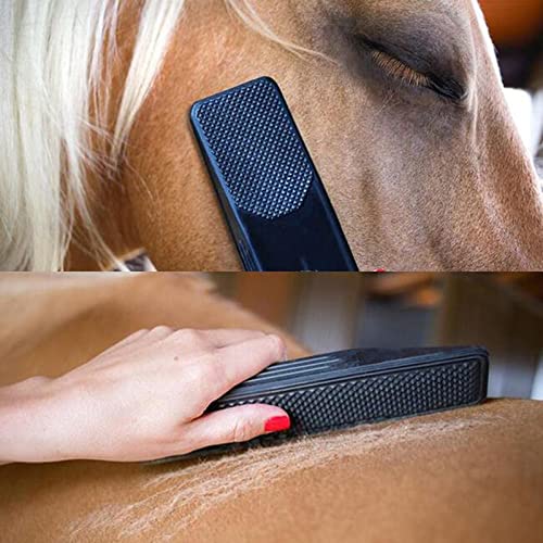 APCGK Peine de masaje para caballos, masaje 6 en 1, cepillo de aseo para mascotas, cepillo de aseo para mascotas, lavado de peine, eliminación de cabello suelto seco para caballos y perros (1 unidad)