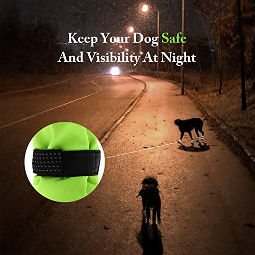 AQH Zapatos Perro, Tubo Largo térmico Zapatos Impermeables para Perros, Protector de Pata de Perro con Suela de Goma de Microfibra Transpirable (3#)