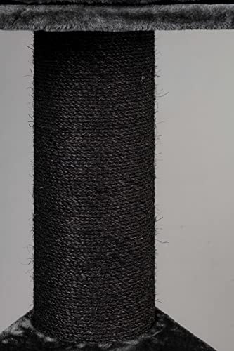Árbol de Gato Maine Coon Lounge Blackline postes de sisal de 20 cm de diámetro. Rascador de Gato Arañar Poste Centro De Actividades para gatos grandes. Producción de calidad europea de RHRQuality