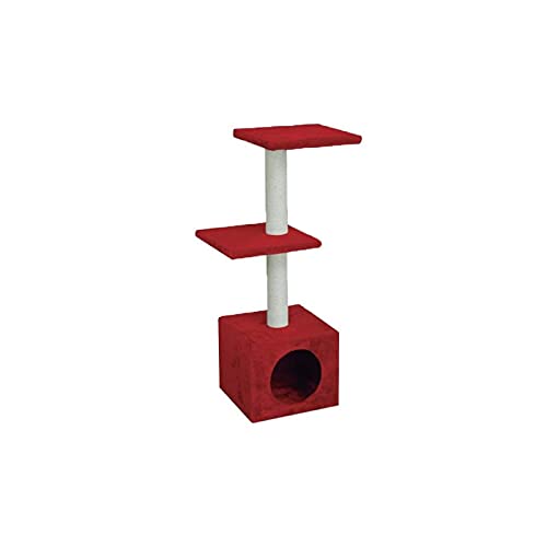 Árbol de gato NAYECO - 30x30x89cm - Rojo