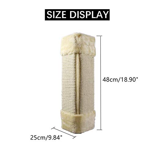 árbol de gato Sisal gracioso gato rasguño juguete plegable gato rasguño poste entrenamiento juguete sofá pared esquina de la pared scratcher mat de la tabla de muebles Protección árbol de gato para ga
