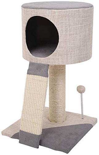 Árbol del Gato, Torre del Gato Condo del Gato Marco de Escalada del Gato Juguete del Gato Duplex Castillo del Gato Arena para Gatos Suministros para Mascotas Pelota de Felpa Accesorios de sisal Esta