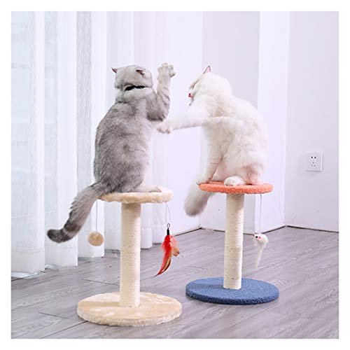 Árbol para Gato Centro Actividades Gato que rasguña el poste w / hamaca y del juguete, vegano piel de gato de la alfombra del rasguño Post, cama del animal doméstico de Scratch Salón Muebles Torre par