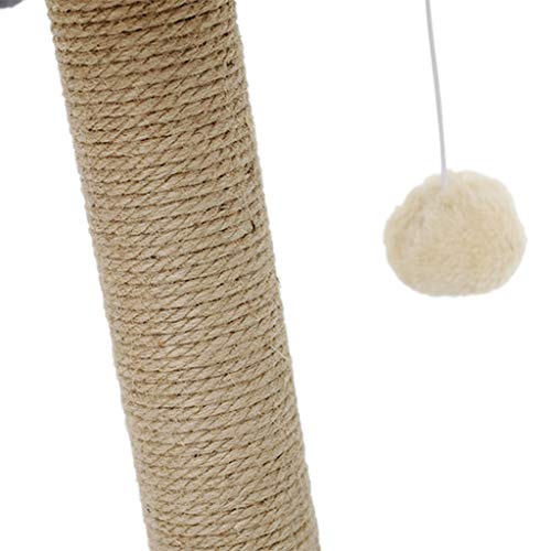 Árbol para Gato Centro Actividades Gato que rasguña el poste w / hamaca y del juguete, vegano piel de gato de la alfombra del rasguño Post, cama del animal doméstico de Scratch Salón Muebles Torre par